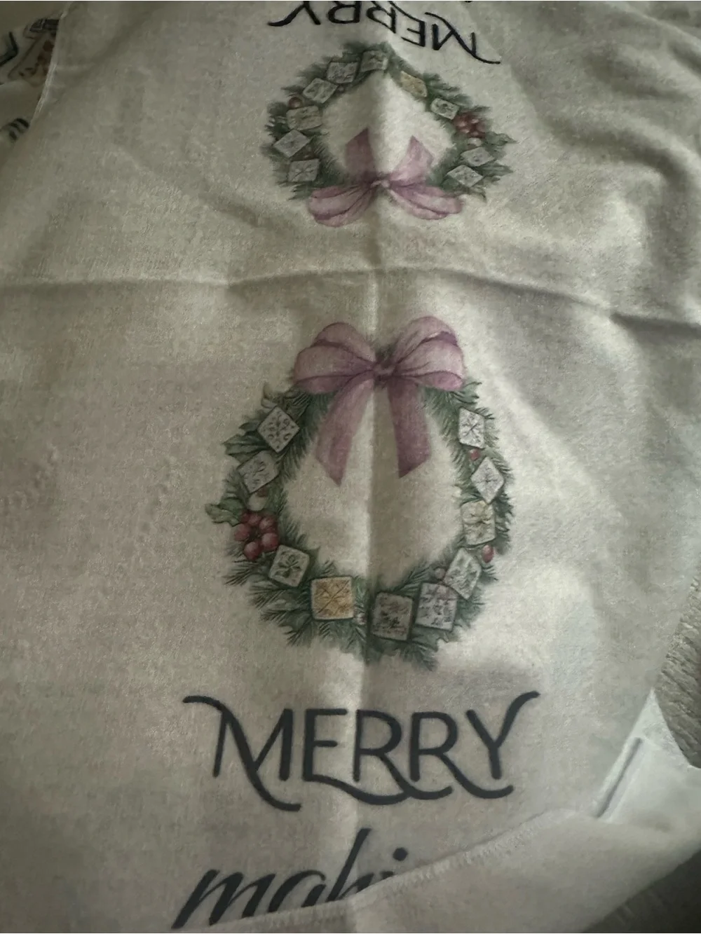 Mah jong Christmas kitchen towel ,new